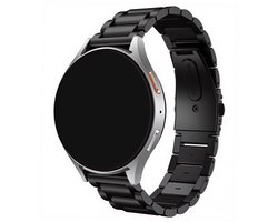 Innerlight® Metal+ - Zwart - 22mm Smartwatchband - Metalen Smartwatchbandje - geschikt voor Samsung Galaxy Watch 3 45mm - 46mm - Gear S3 Classic - Frontier - Polar Vantage M M2 V3 Grit X - Garmin Vivoactive 4 - Forerunner 265 - Venu 3 2