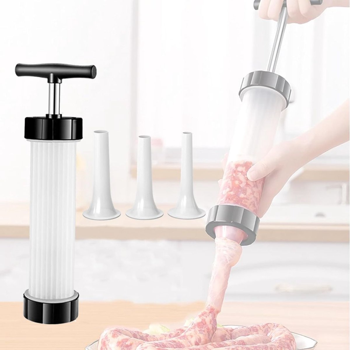 CLGP® Worstenvuller - Worstenmaker Machine - Handmatig - RVS