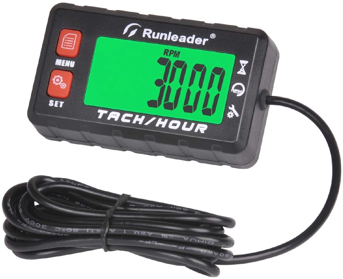 Digitale Toerenteller voor Motoren met Groot LCD-Display en Toerentalwaarschuwing