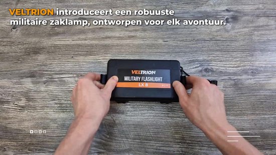 Veltrion Zaklamp LED Oplaadbaar - Gratis Accessoires - Militaire Zaklamp - 6000 Lumen - 26650 Batterij - 5 Standen - Powerbank Functie - Zaklamp op Batterijen - Noodpakket