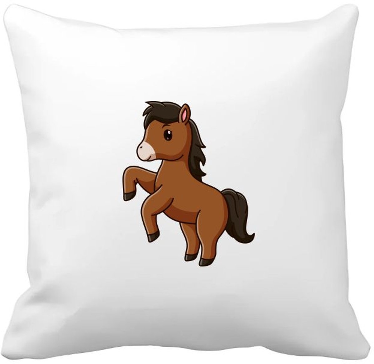 Akyol paard Kussen hoes - Paarden - paarden liefhebbers - hobby horse - dieren - manege - 40 bij 40 cm Multicolor