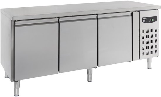 Combisteel Bakkerij Koelwerkbank - STANDARD LINE - 635L - 3 Deuren EN600x400 - +2°C/+8°C - Geforceerd - 2020x800x850mm