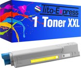PlatinumSerie® 1 x toner XXL yellow alternatief voor Oki C5900