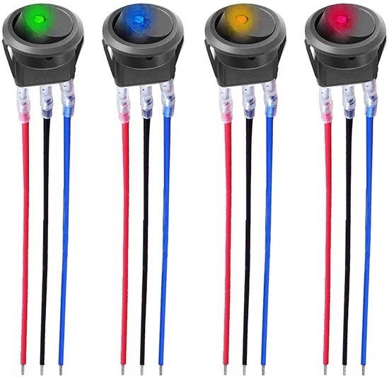 Wipschakelaar met LED in Voertuig / Elektro / Installatiemateriaal