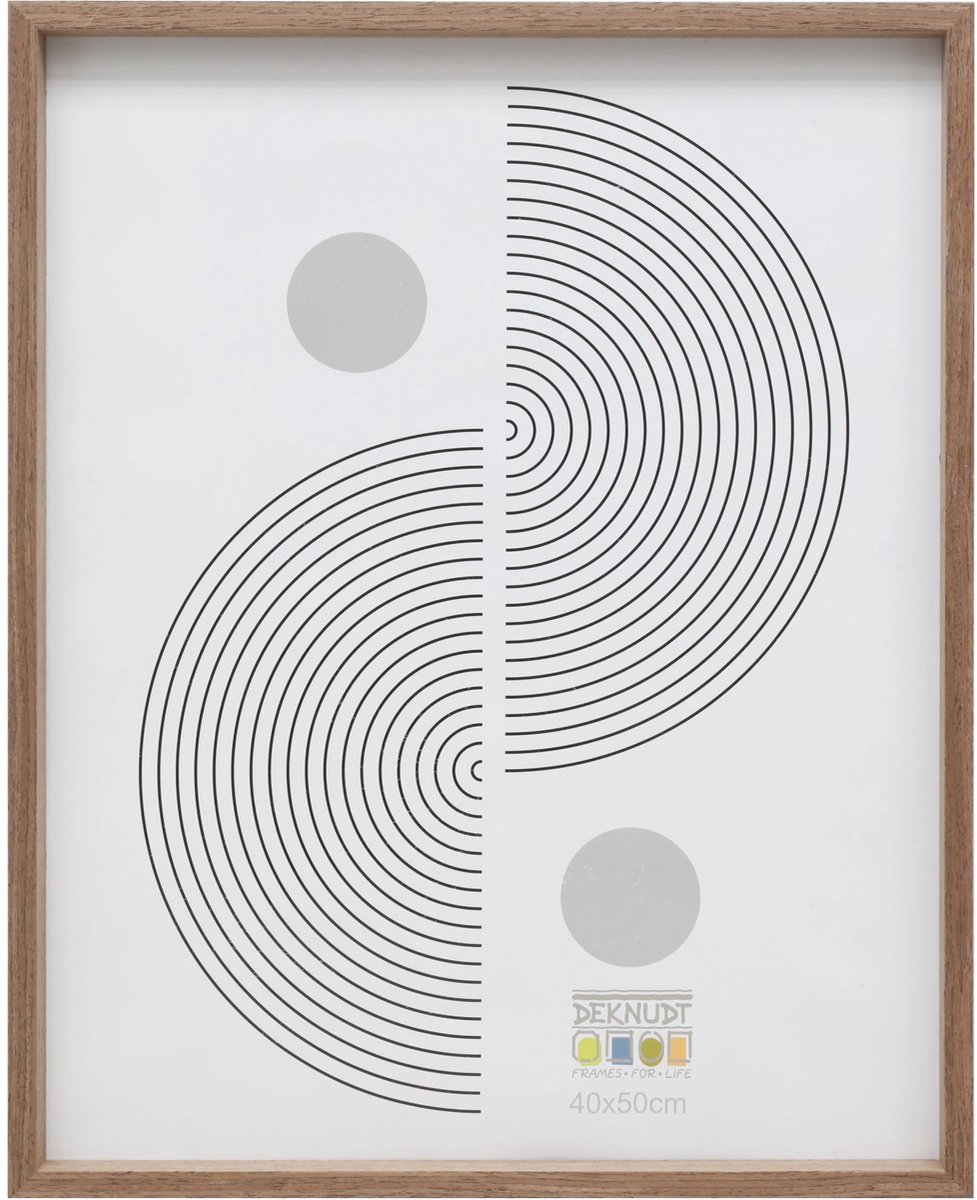 Deknudt Frames fotolijst - bruine houtkleur - strak - hout - FSC Mix - 40x50