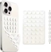 Ventouse pour support de téléphone - 40 ventouses Super Sterk - Similaire à Octobuddy - Étui à ventouse mains libres pour iPhone/ Samsung/ Étui de téléphone universel pour surfaces lisses - BLANC