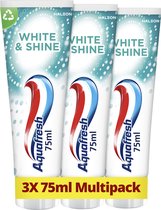 Bol.com Aquafresh White & Shine tandpasta voordeelverpakking 3x75 ml aanbieding
