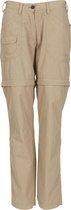 Life-Line - Banata 2 Afritsbroek Dames - Beige -  Outdoorbroek - Wandelbroek - Fleece Beige