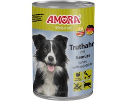AMORA Dog Sensitive 6x400g - Kalkoen & Groenten