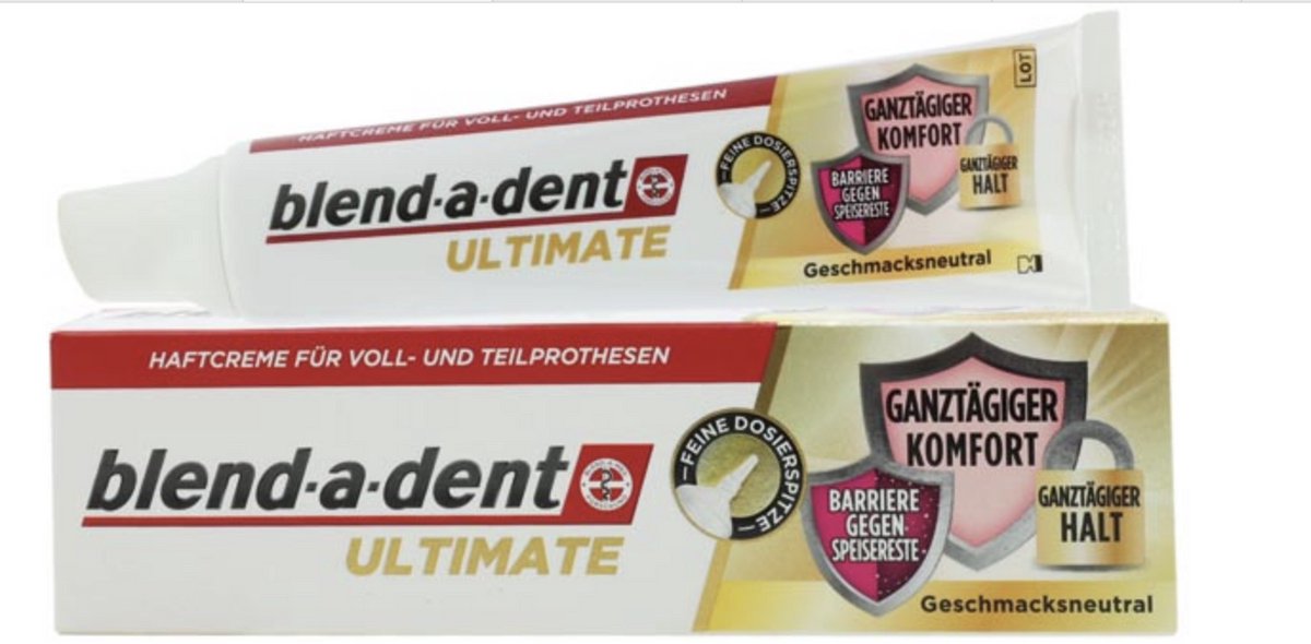 Blend-a-Dent Ultimate Adhesive Cream – 40g – Neutraal