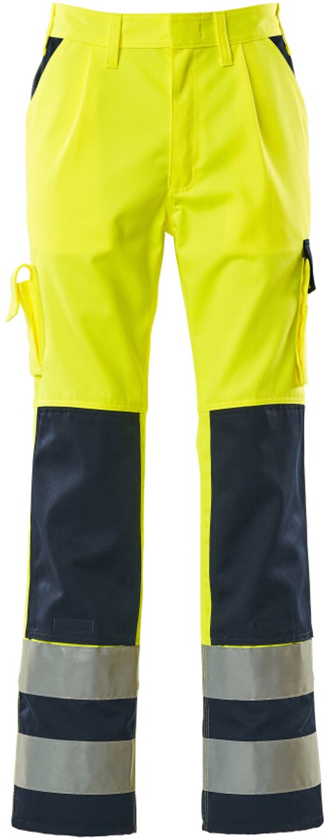 Mascot Safe Compete Broek met kniezakken 07179-470 - hi-vis geel/marine - C51 - 90