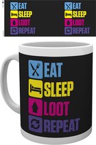 Fortnite Battle Royale Eat Sleep Repeat Mok