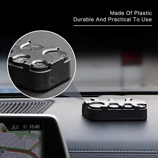 Dispenser Portamonete Weskjer - Per Euro, Plastica Resistente, Nero, Ideale Per Bar E Ristoranti