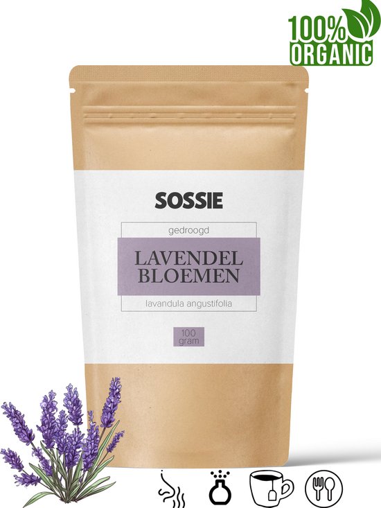 Gedroogde Lavendel bloemen (100g) - 100% biologisch - Consumptie - Geurend - Natuurlijk