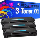 PlatinumSerie 3x toner cartridge alternatief voor Samsung MLT-D111S Black