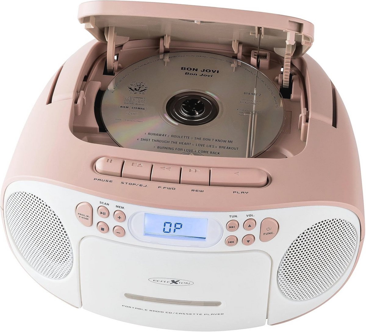 CD-speler met cassette en radio voor net- en batterijvoeding - veelzijdig en draagbaar