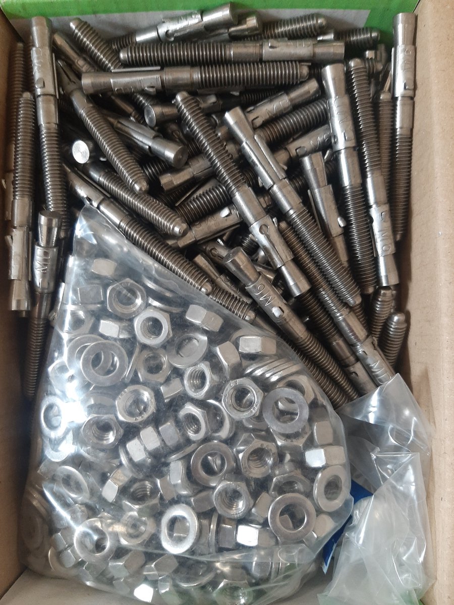 Doorsteekanker INDEX M6 x 60mm verzinkt doos 200 stuks