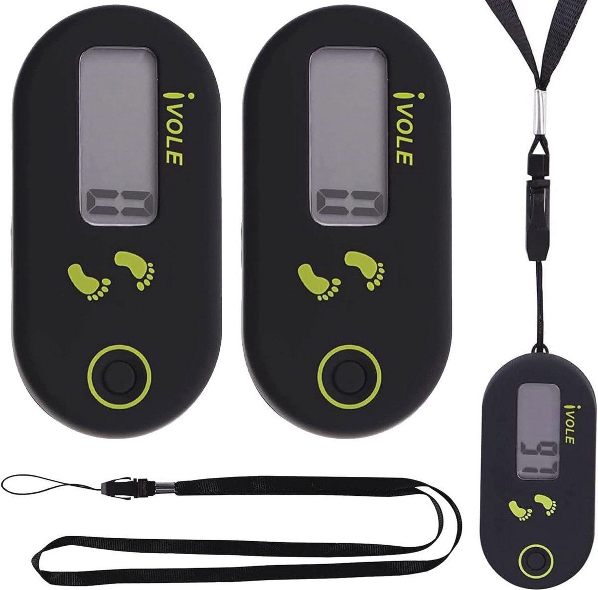 Eenvoudige Stappenteller voor Dames en Heren - Nauwkeurige 3D Digitale Fitness Tracker