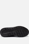 Zwarte sneaker zool met profiel.
