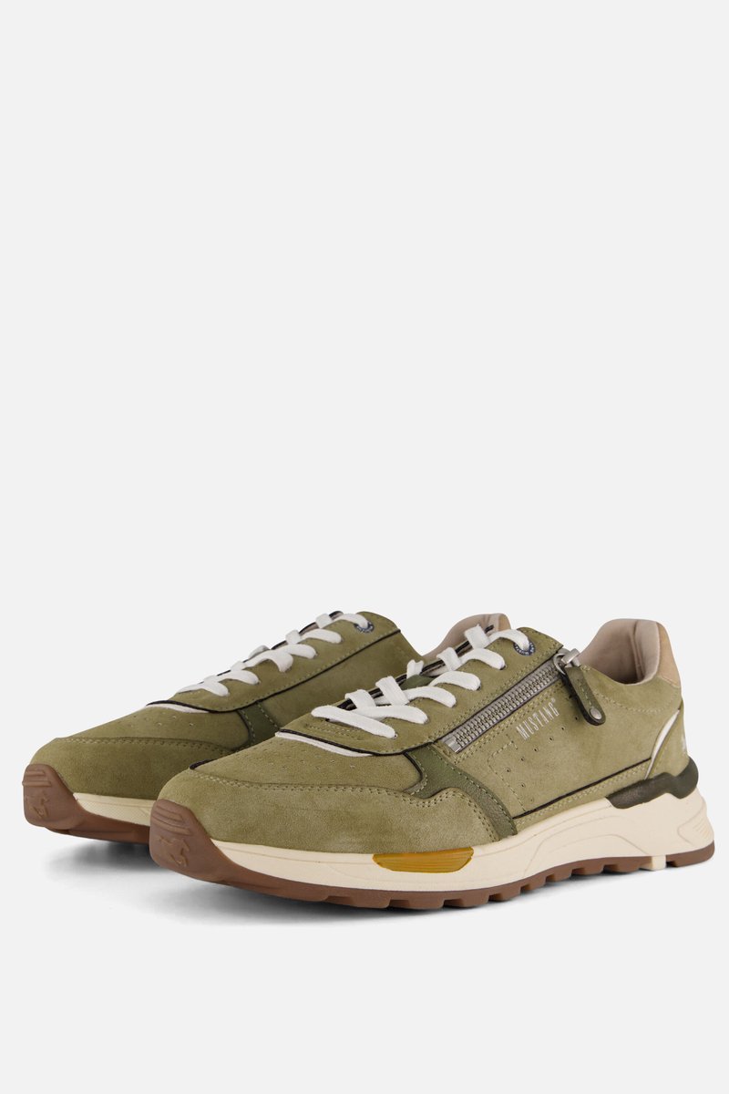 Mustang Sneakers groen Synthetisch - Maat 46