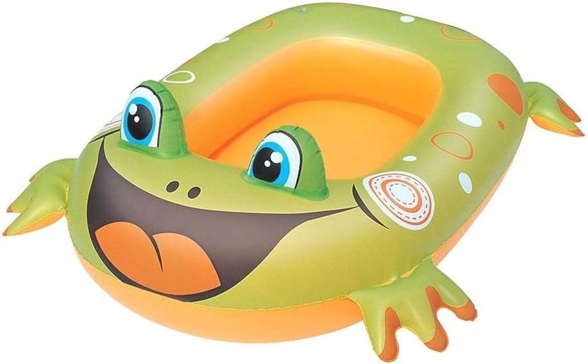 Opblaasbare Kikker Boot voor Kinderen - Zwembandspeelgoed 100 x 83 cm