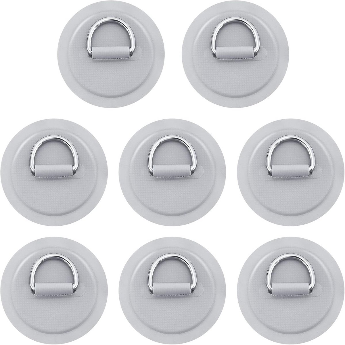D-Ring Patch voor PVC Opblaasbare Boten - 8 Stuks - Voor Kajak, Stand-Up Paddle en Rafting Accessoires