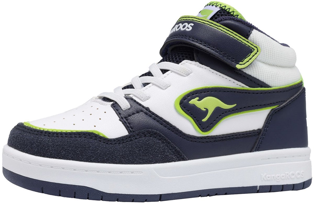 KangaROOS K-CP Dunkin Mid EV high-top unisex kinderschoenen 10267 wit/marine