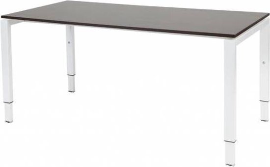 Foto: Verstelbaar bureau domino 160x90 logan wit frame