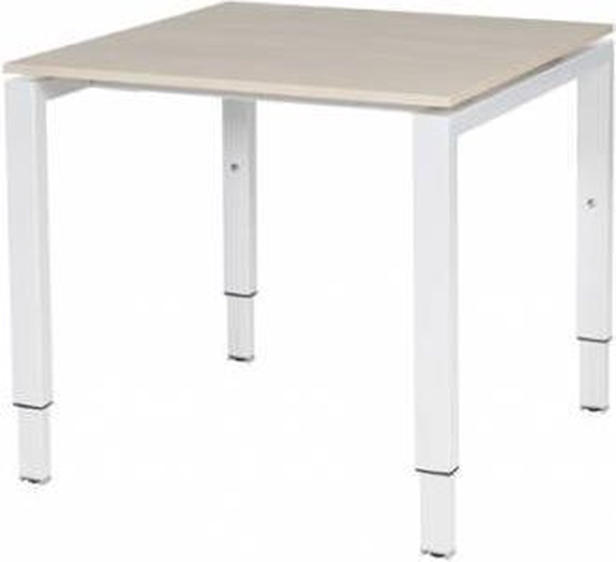 Verstelbaar Bureau - Domino 80x80 robson - wit frame
