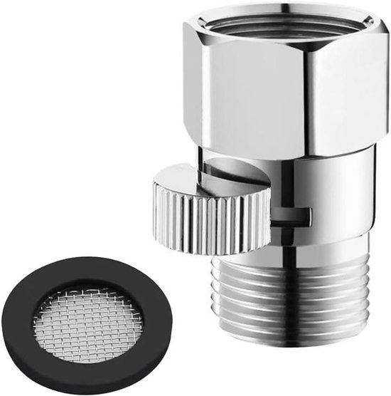 Omschakelventiel adapter waterstroomregelventiel afsluitventiel voor douchekoppen stroombeperker handdouche