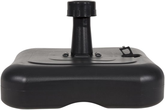 Pied de parasol plastique remplissable - 10 litres - anthracite - Ø20-38mm