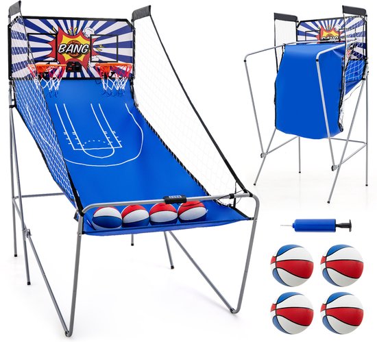 COSTWAY 45 cm basketbalkorf indoor, mini basketbalmand met