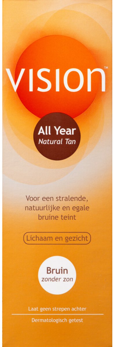 Goedkoopste 2x Vision All Year Natural Tan 150 ml