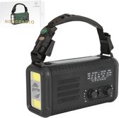 Lyxus® Noodradio Solar Opwindbaar en Batterij - 20.000 mAH Powerbank - Transister - Transistor Radio op Batterijen voor Rampen - Noodpakket voor Thuis en Oorlog - Denk Vooruit met Betrouwbare Noodvoorziening - Draagbare Nood Radio - Noodrantsoen