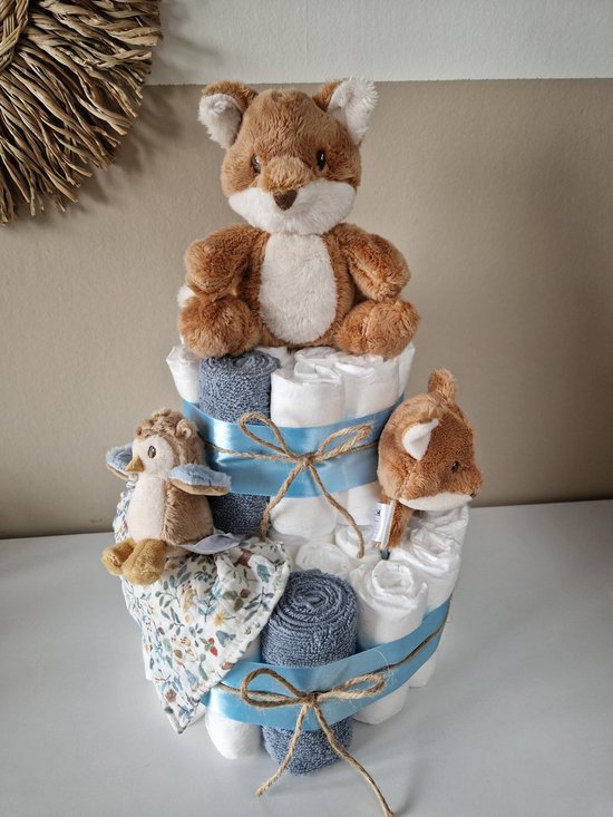 Foto: Little dutch forest friends luiertaart babyshower kraamcadeau
