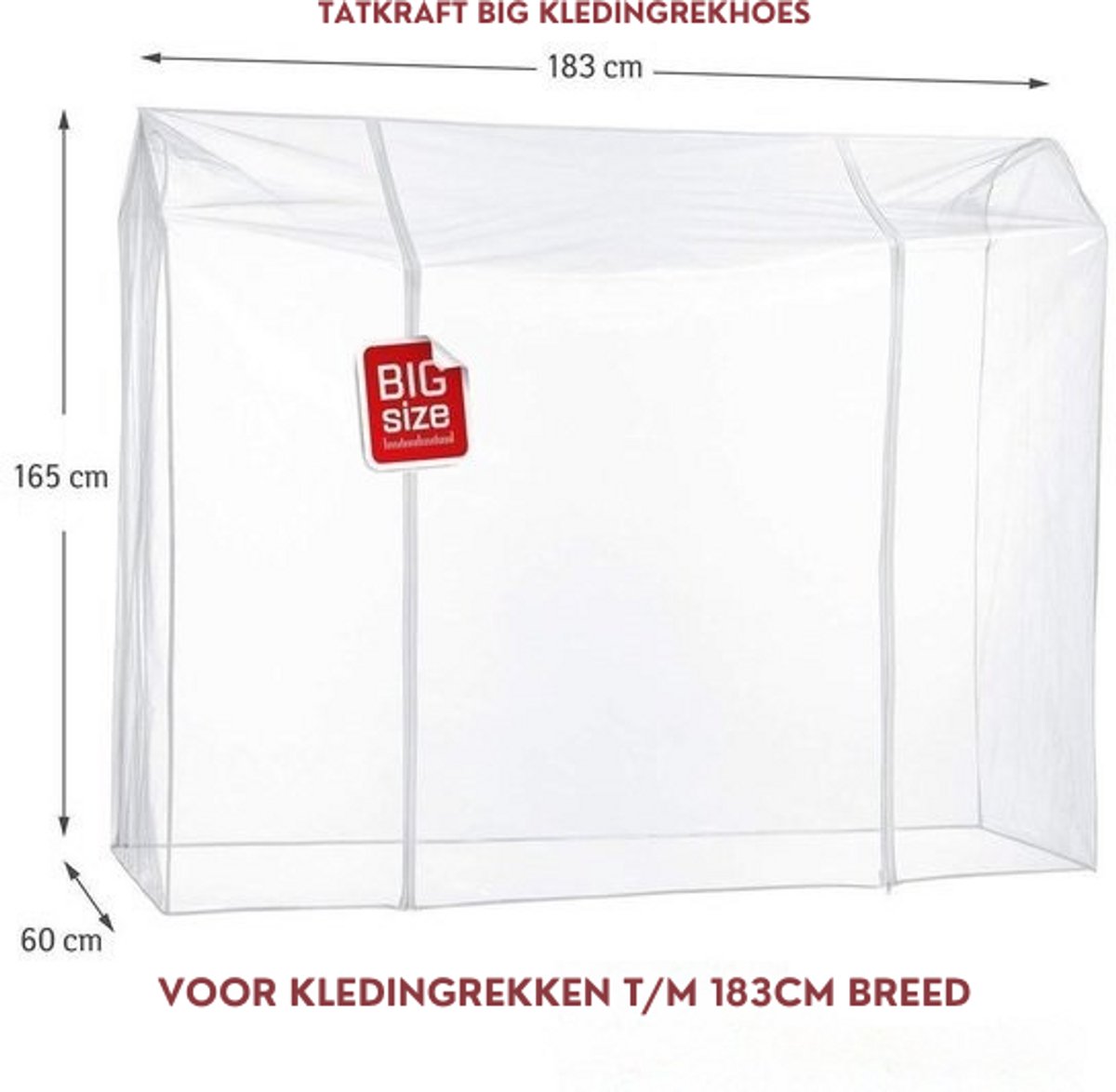Tatkraft Protector - Housse Transparente Pour Tringle à Vêtements, Protection Contre Les Rayons