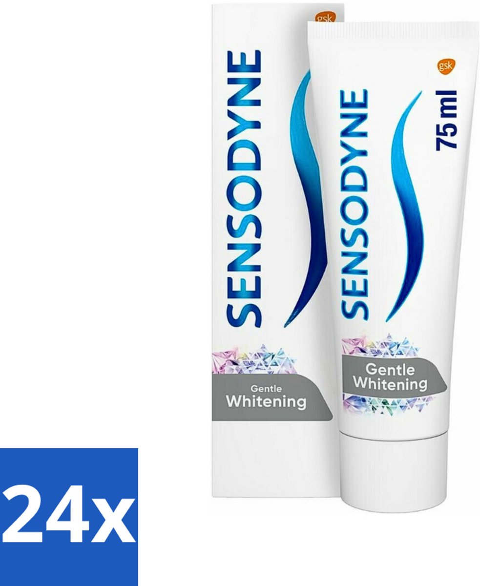 Sensodyne - Tandpasta - Gentle Whitening - Milde Reiniging - 75 ml - Voordeelverpakking - 24 stuks