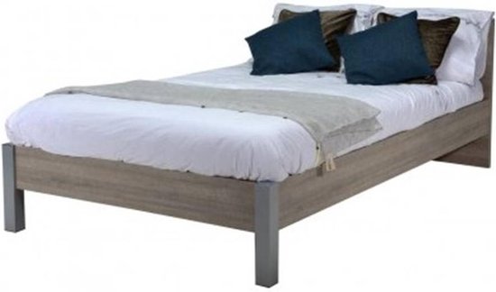 BEUK Best Bed Twijfelaar - 120x220 cm `- FSC® Hout - Donker grijs hout |  bol.com