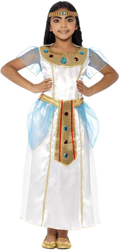 Smiffys Verkleed Cleopatra jurk - voor meisjes - Carnaval/themafeestje 128/140
