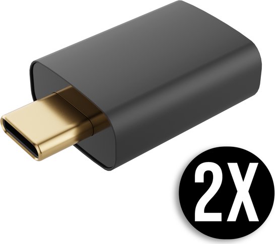 YSONIC ECO USB C naar USB A Adapter - USB A Adapter naar Type C Converter - Universele Data Converter - 2 Stuks