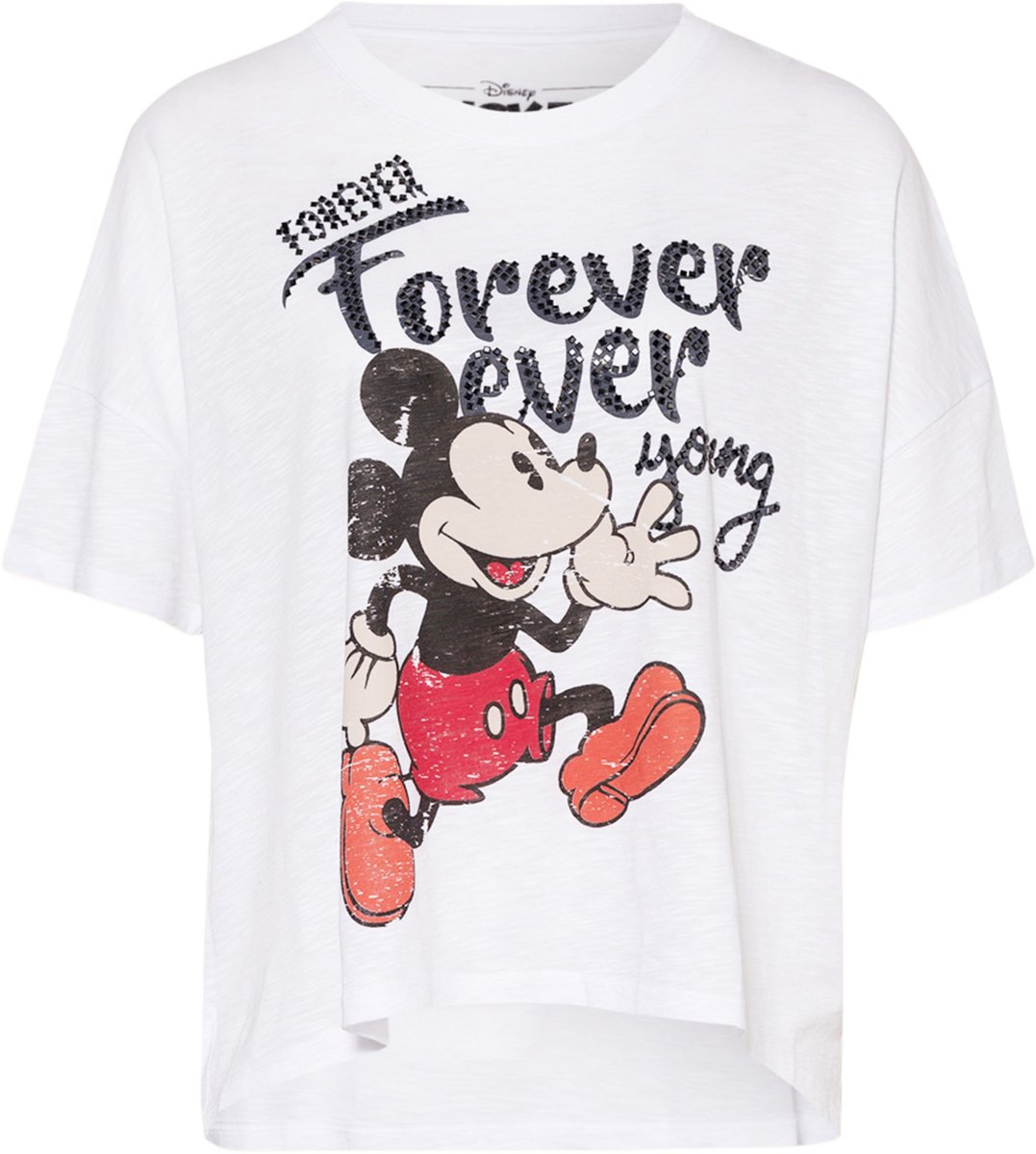 Frogbox • wit t-shirt Forever Young • maat S