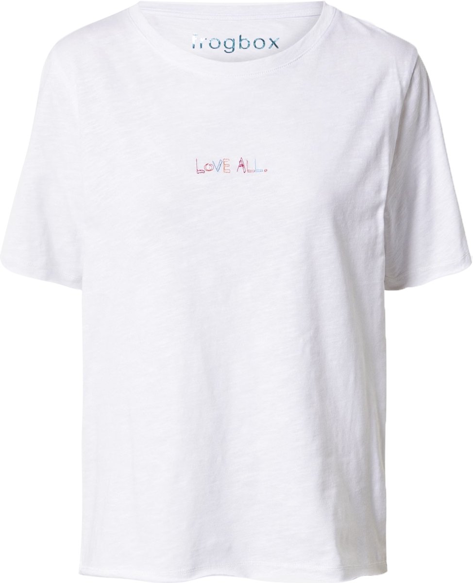 Frogbox • wit t-shirt Love All • maat S
