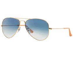 Ray-Ban Aviator RB3025 Zonnebril - Goud/Blauw - 58mm