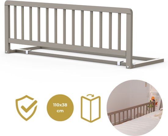 Barrière de lit Geuther | Barrière de lit | Lissi | 110x38cm | Taupe