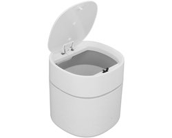 Mini-prullenbak met één druk op de knop - Gemakkelijk schoon te maken - Multifunctioneel voor dressoirs, werkbladen, salontafels, keuken, woonkamer, slaapkamer