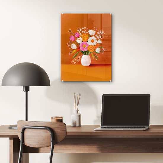 Vase - Fleurs - Oranje