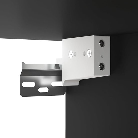 vidaXL Armoire murale 80 x 33 x 80 cm Bois traité Noir - Armoire murale - Armoires murales - Armoire murale - Armoire