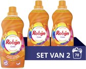 Bol.com Robijn Klein & Krachtig Classics Vloeibaar Wasmiddel - Color - met natuurlijk kleurserum - 2 x 39 wasbeurten - Voordeelv... aanbieding