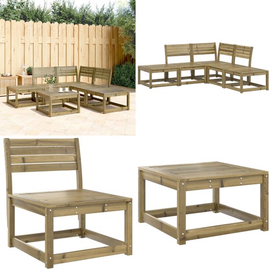vidaXL - Tuinberging - 100x310x218 - cm - geïmpregneerd - grenenhout | bol