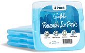 Mini Éléments de refroidissement pour sacs isothermes - Mini -accumulateurs plats avec gel - Lot de 4 - Sunflake